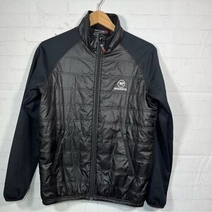 Rossignol Quilted Light Puffer Jacket Womens Size 14 Black Lightweight